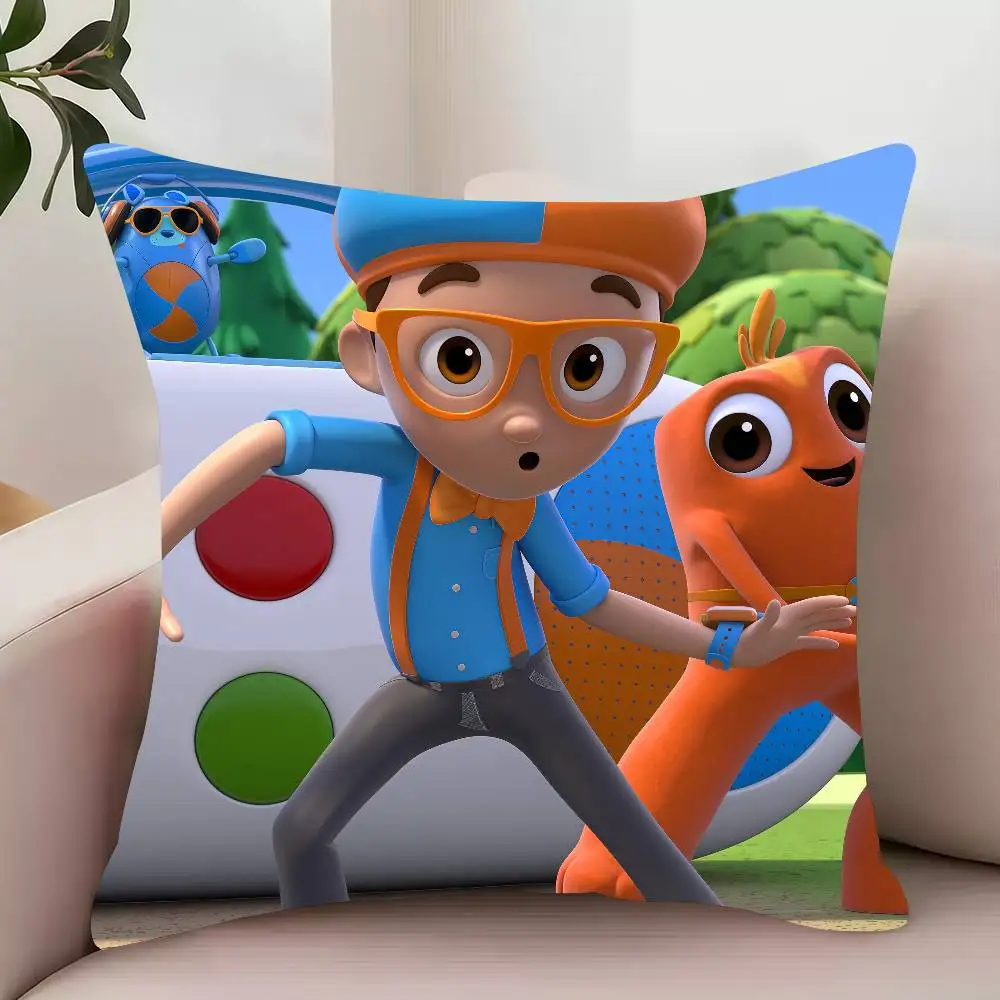 لطيف الكرتون B-Blippi عجائب كيس وسادة ديكور أغطية حماية مريحة لينة ل أريكة غرفة المعيشة مكتب المنزل