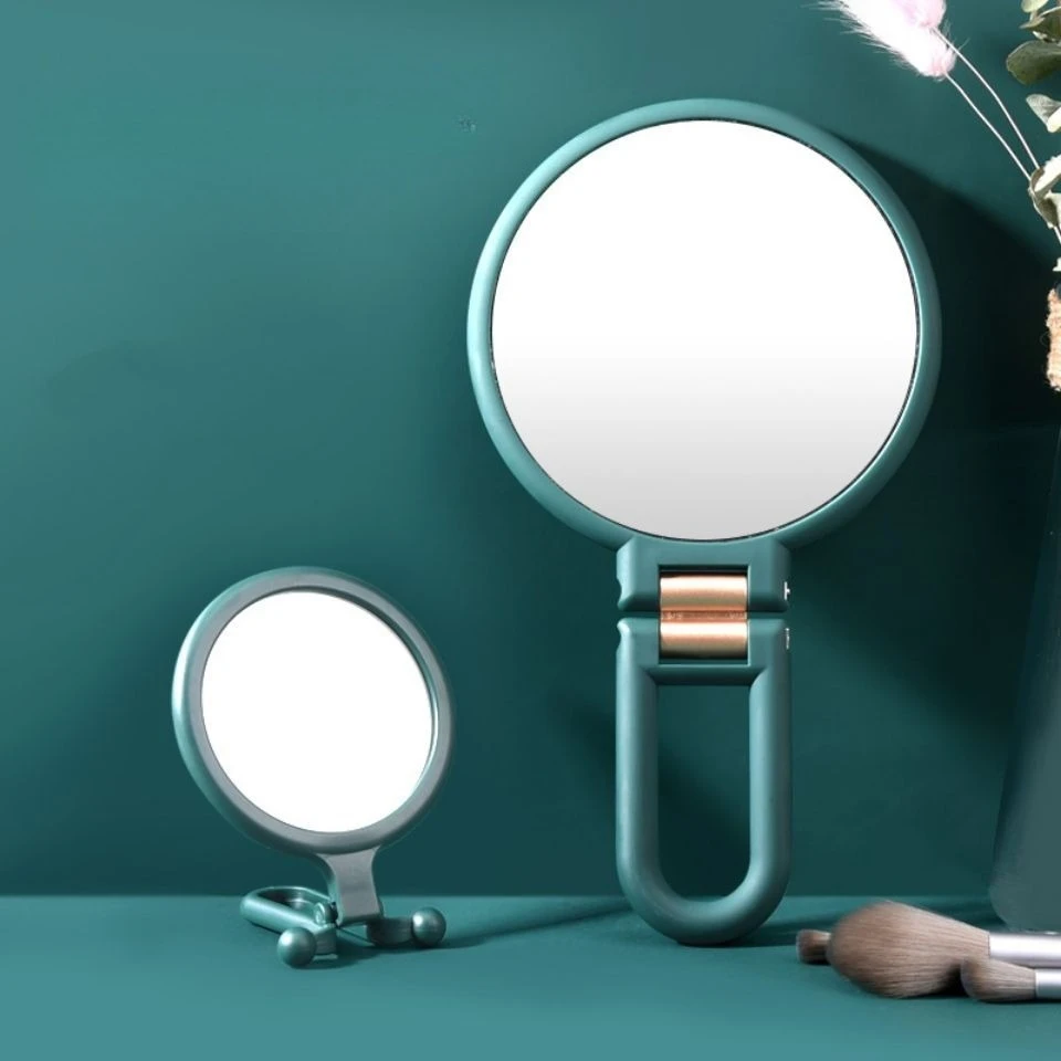 

Handheld Mirror Magnifying Travel Folding Hand Held Mirror,Double Sided Pedestal Makeup Mirror Portable Mirror 1PC