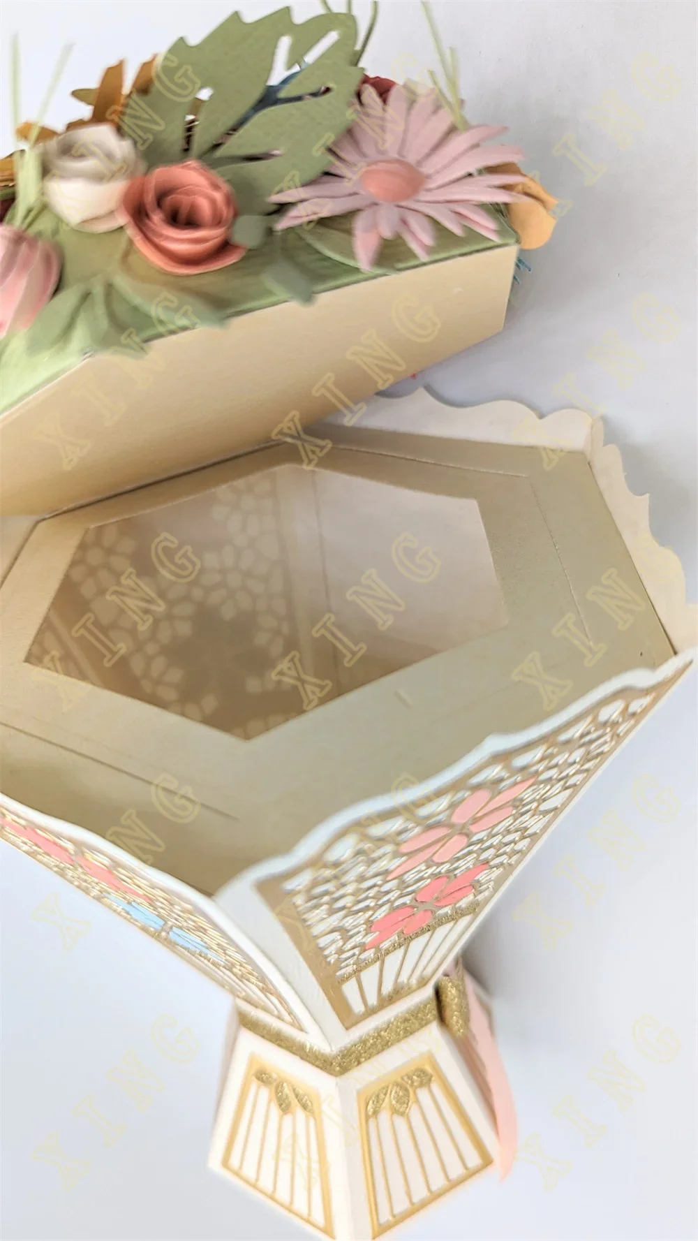 Flowers Box Blooming Bouquet 2024 New Arrival Cut Die Various Card Series Scrapbook Paper Craft Knife Mould Blade Punch Dies