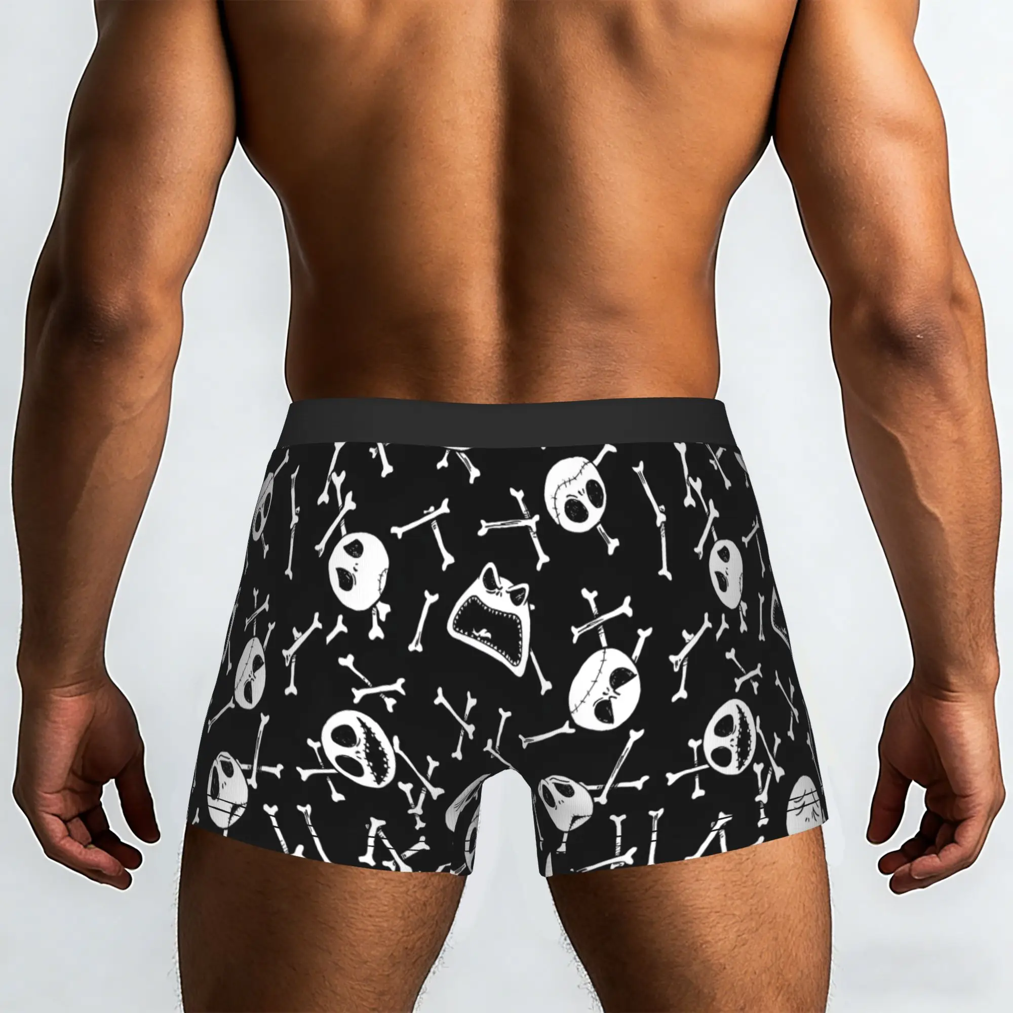 Customized Jack Anime S-Skellingtones Boxer Shorts For Homme 3D Printed  Underwear Panties Briefs Stretch Underpants