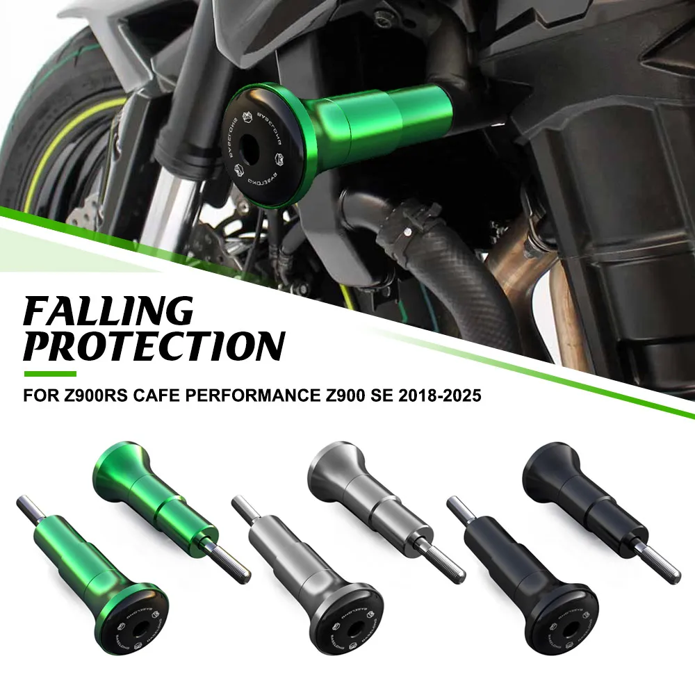 

For Kawasaki Z900RS Cafe Performance Z900 SE 2018-2019-2020-2021-2022-2023 2024 2025 Frame Sliders Protector Falling Protection