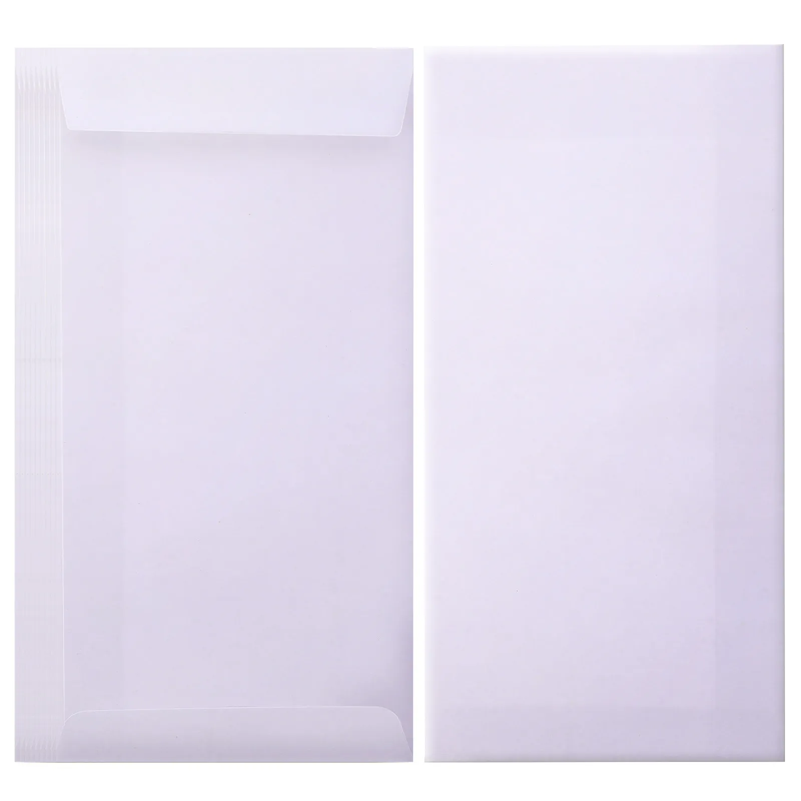 

60Pcs Paper Envelopes Business Envelopes Self Seal Convenient Security Card Holders Letter Covers Multi Use Small Item Storage
