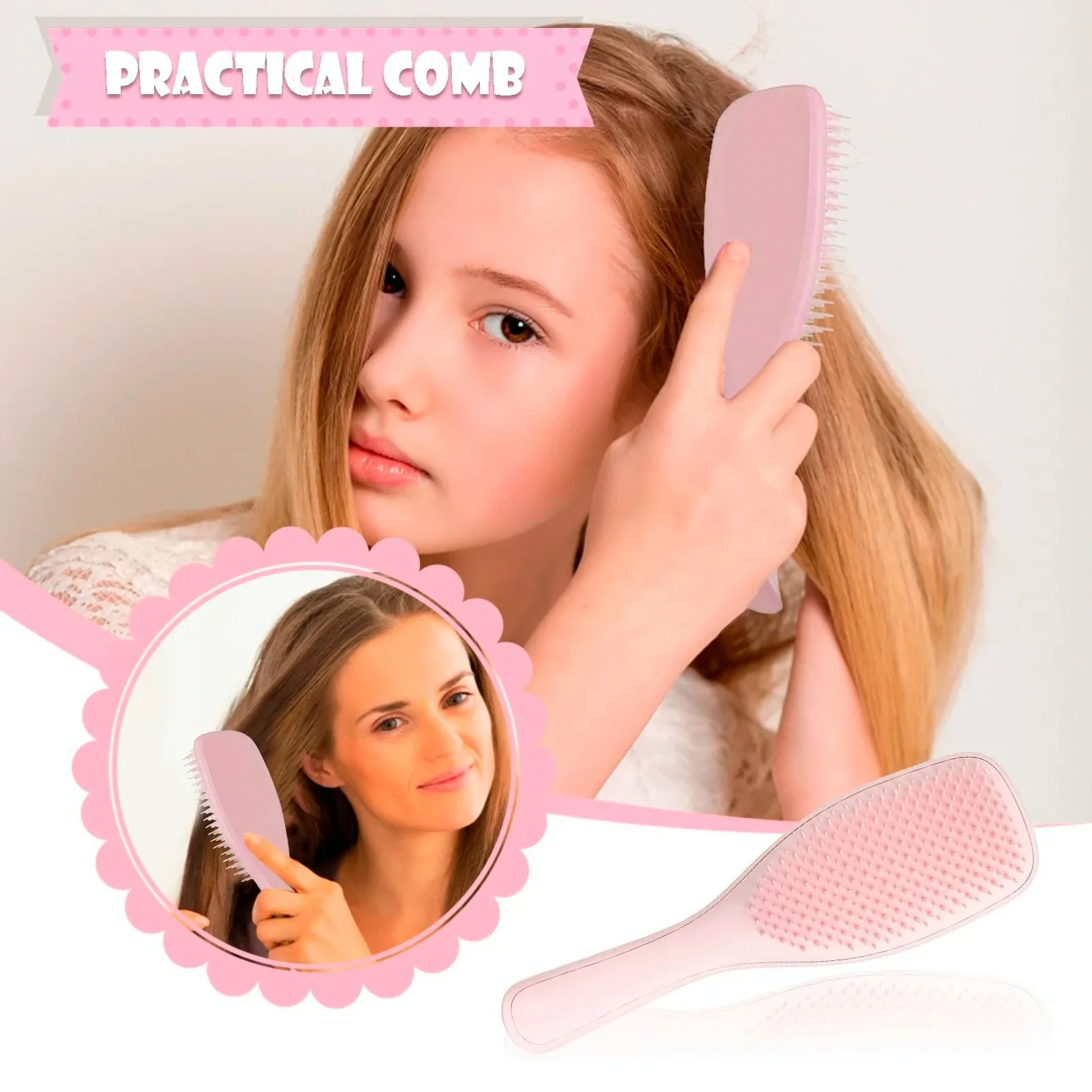 Hair Brush Detangling Brush Scalp Massage Hair Comb Women Detangle Hairbrush for Styling Curly Hairdressing Salon Care Tool image 2