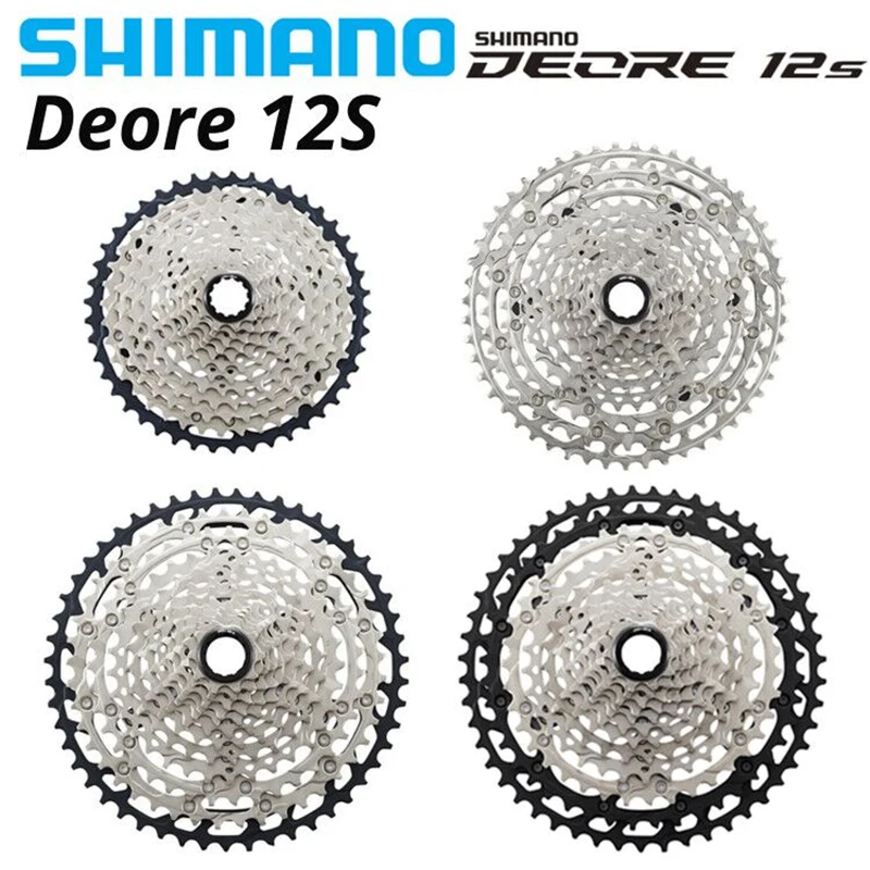 SHIMANO Deore M6100 SLX M7100 XT M8100 XTR M9100 12Speed Micro Spline Cassette for Mountain Bike Flywheel Variable 10-51T 45T