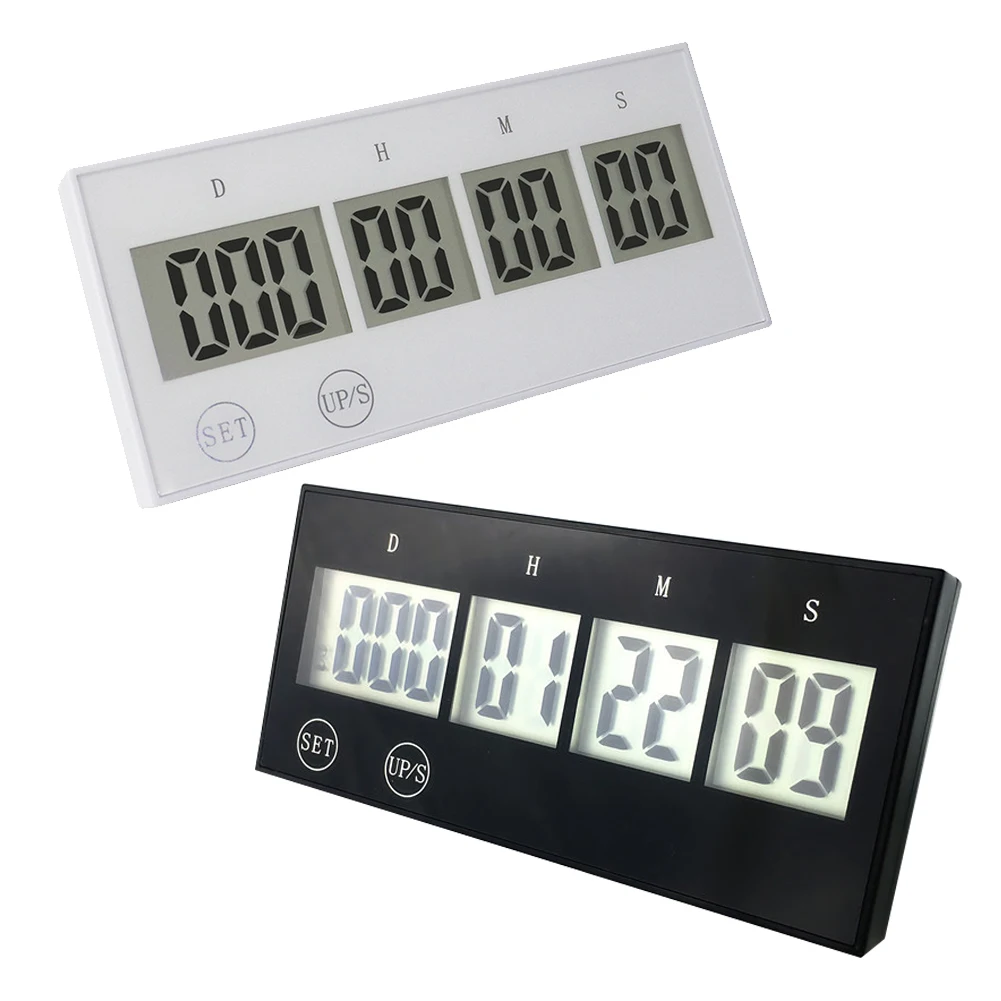 999 Days Countdown Clock Touch Screen Keys Electronic Household Timer Multifunctional Lightweight for Wedding Retirement