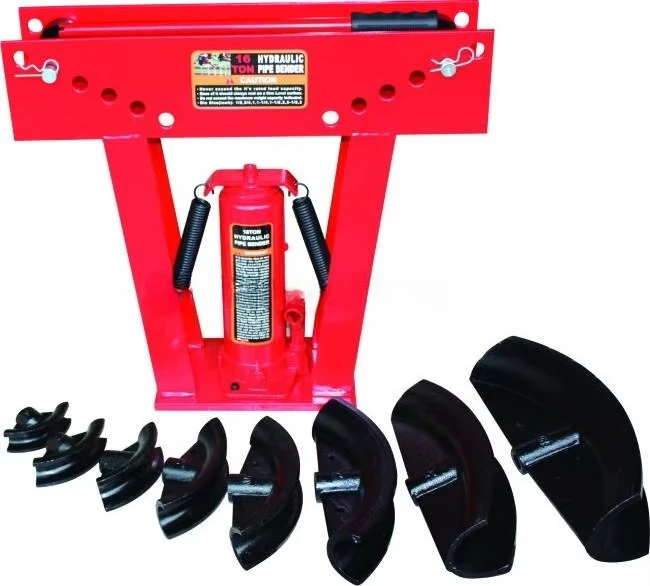 Hydraulic Pipe Bender 1/2 Inch Manual Copper Exhaust Tube Bender Hand Operated Hydraulic Pipe Bending Machine with Bottle Jack