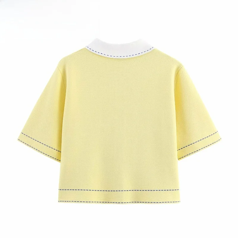 Chaqueta  de Punto Dulce y Moderna con Costuras en Línea, Estilo Casual para Mujer, Nueva Llegada de Principios de Otoño,...