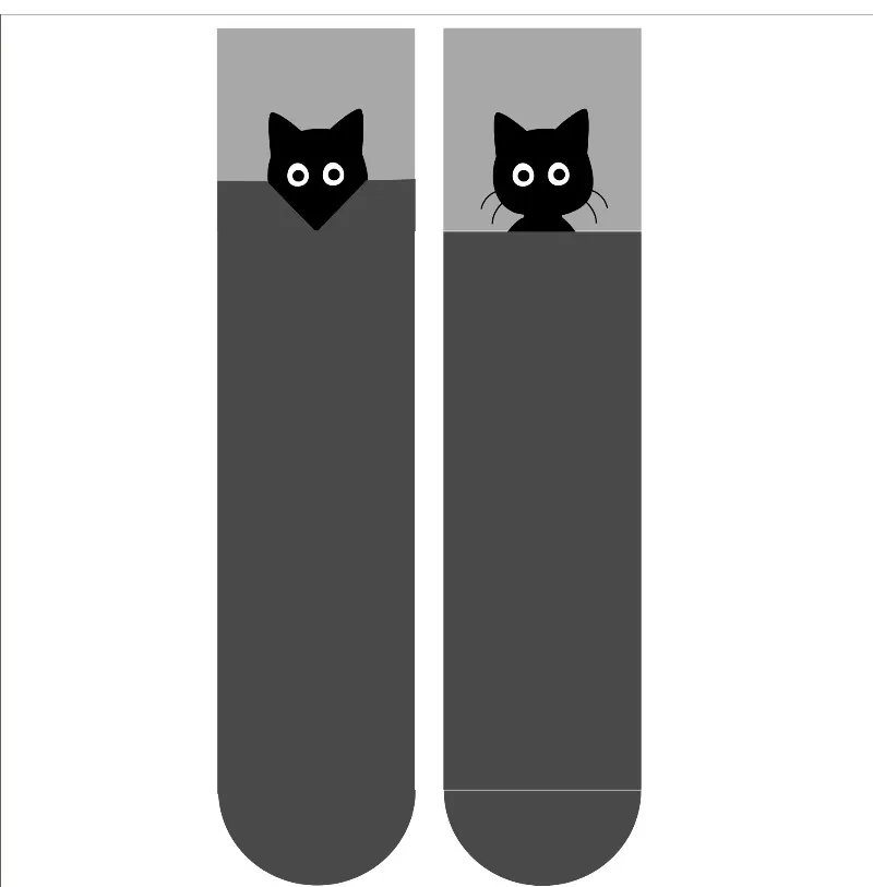 4 пары школьных носков с хлопковой ручкой для девочек, простые зимние теплые носки длиной до середины икры, вязаные бесшовные носки, высококачественные чулочно-носочные изделия