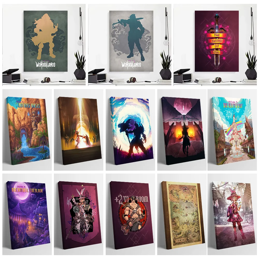 Tiny Tina's Wonderlands Canvas Print Perfect Gift for Fans Lovers Personalized Wall Art Poster for Room Decoration Vintage Decor