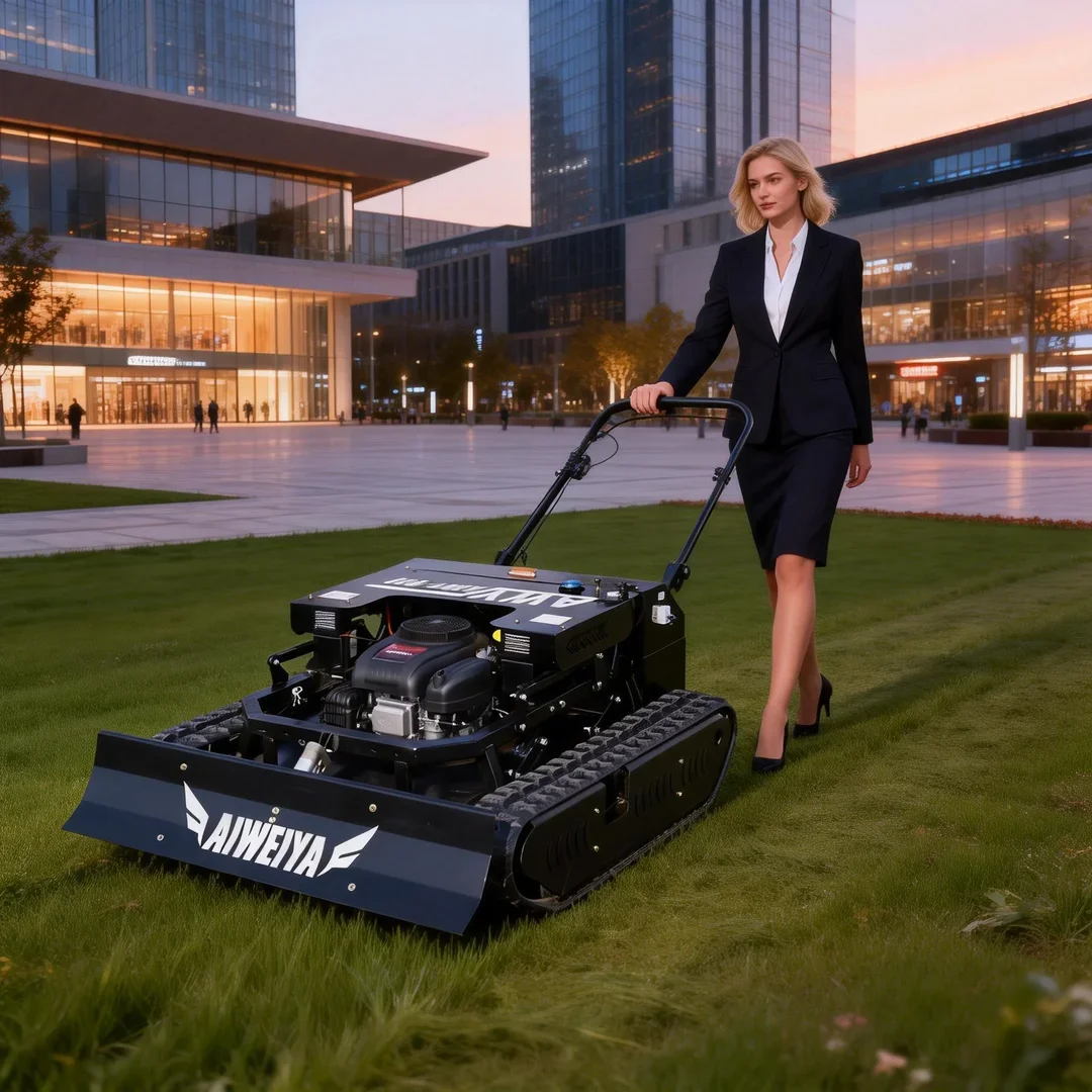 

Customized One-Click Start Stop Tracked Lawn Mower Multifunctional All Terrain Family All-Round Helper Easy To Use