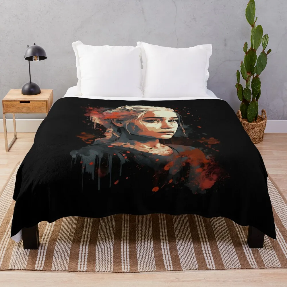 

Daenerys Targaryen Throw Blanket Bed covers Luxury Sleeping Bag Decoratives Blankets