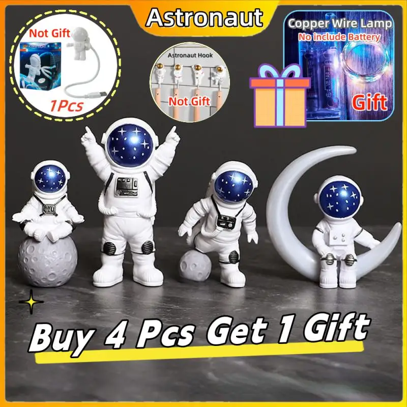 Astronaut Desktop Decoration For Outer Space Theme Birthday Party Props Festive Decor Universe Planet Series Home Accessories