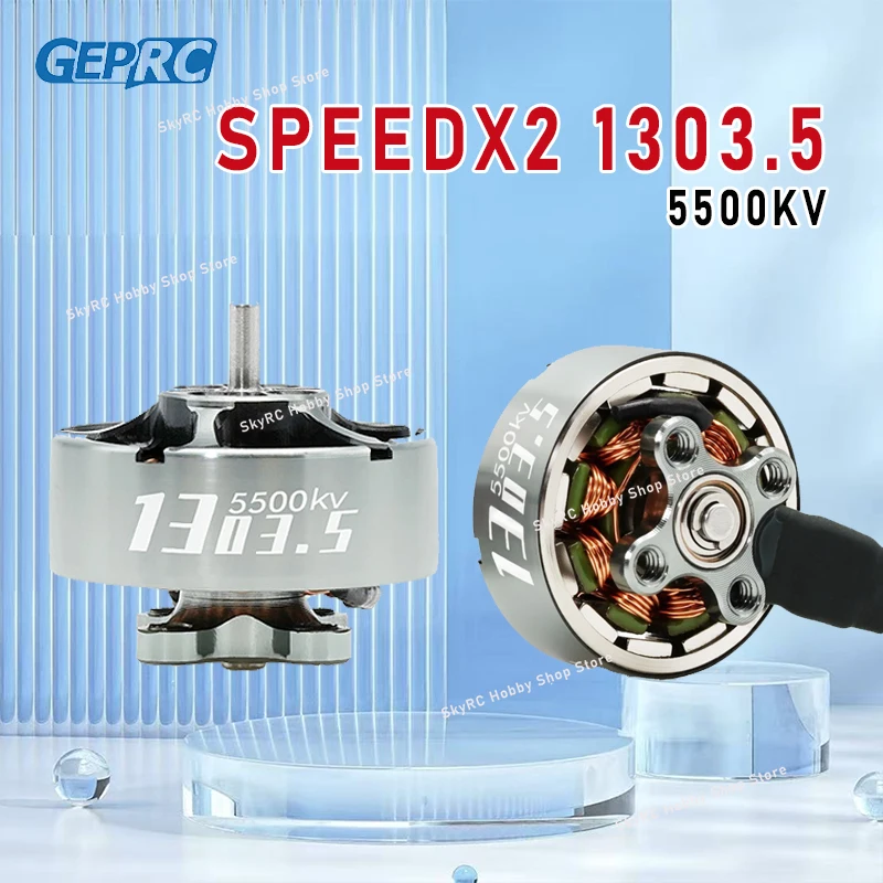 Motor GEPRC SPEEDX2 1303.5 - 5500KV compatible con modelos de estilo libre Cinewhoop FPV Cinelog20 RC de 2 pulgadas