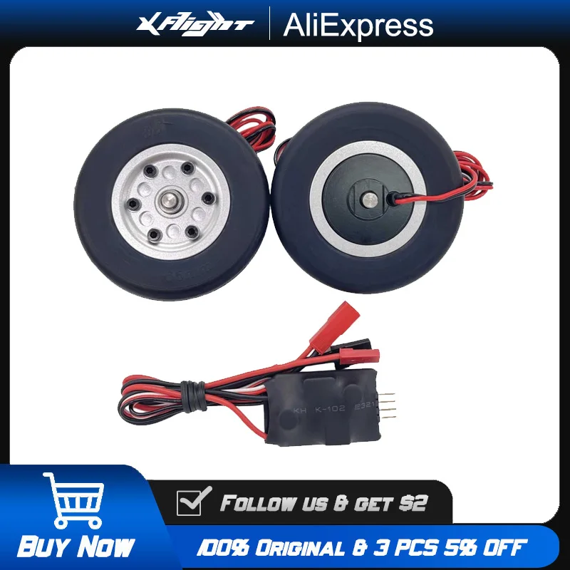 

XAERO Turbine Jet Brake Wheels, 60-80mm High-Temp Resistant Rubber Tires with Aluminum Hub, for RC Jet Landing Gear
