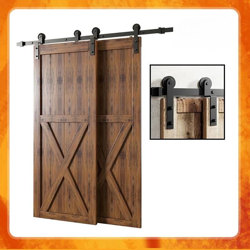 

Directly From The Manufacturer Slide Rail Hardware Hanging Rail Sliding Door Foreign Trade Wholesale American Barn Door