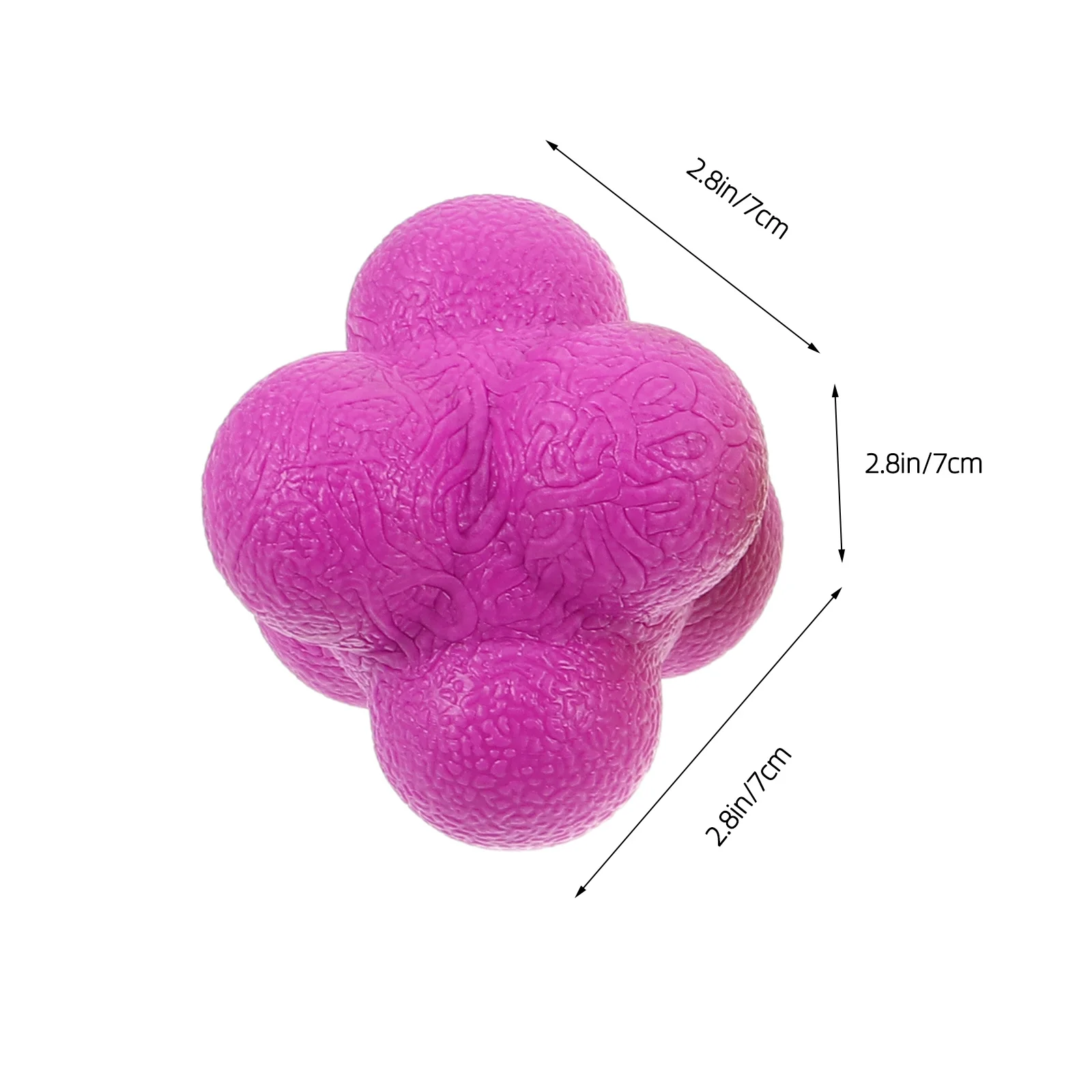 Le palline da allenamento esagonali da 4 pezzi migliorano la coordinazione Handeye Velocità di reazione Compatibilità multisport Appassionati di fitness