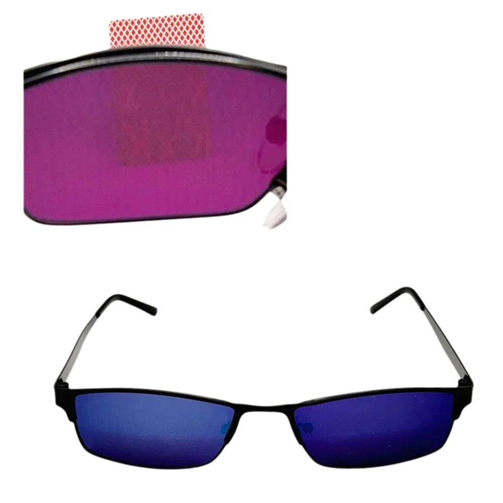 Infrared Ink Sunglasses Invisible Ink X-ray Red Light Glasses For Infrared Marked Playing Cards(Only Glasses)