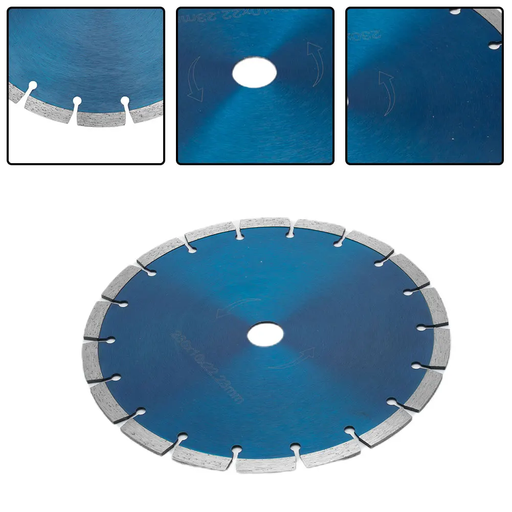 Disco de corte de diamante 230 para hormigón, 12 Mm de altura, segmento de diamante Blad para productos de hormigón en General, ladrillos de albañilería