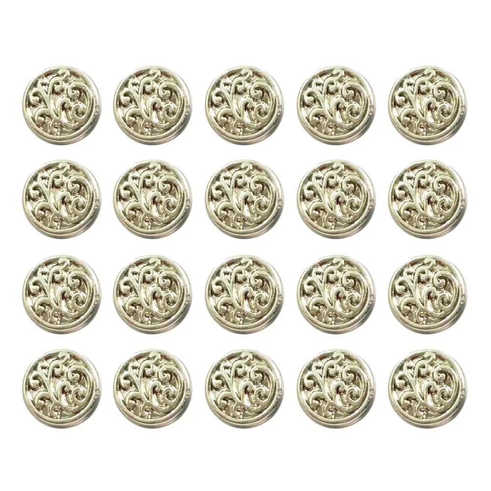 

20pcs High Quality 7mm Floral Button Buckle Mini 4 Colors Clothes Metal Buckles Accessories for 1/6