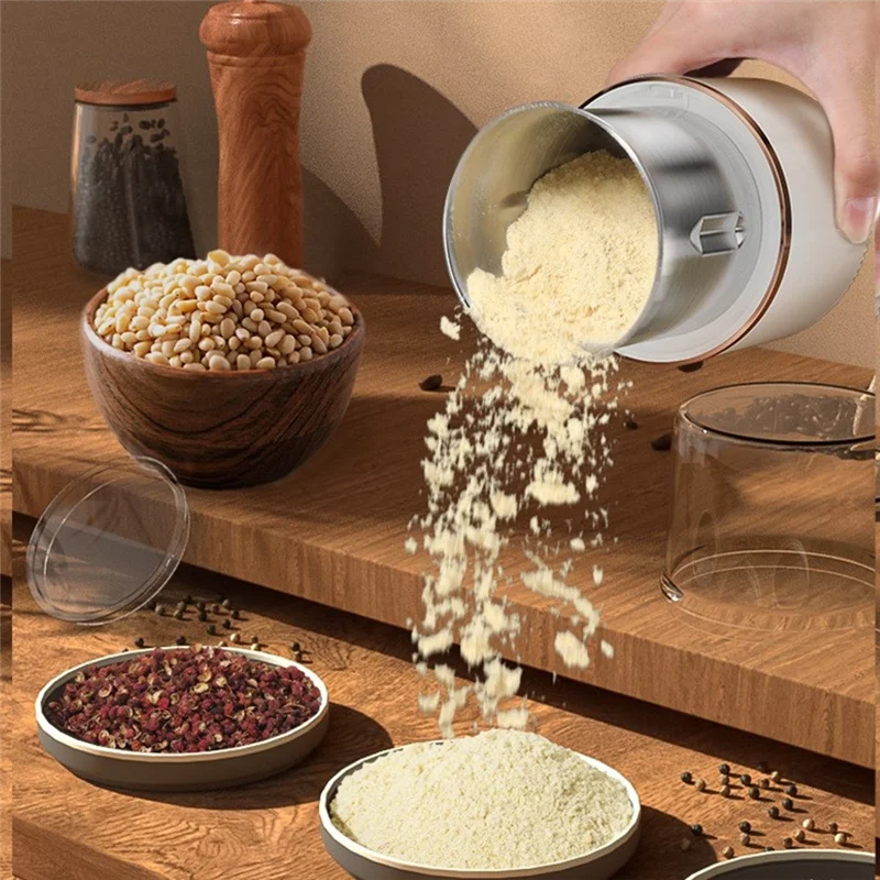 UNCL 전기 커피 그라인더 커피 및 향신료 그라인더 허브 땅콩 곡물 콩 EU 플러그 용 전기 스테인레스 스틸 그라인더