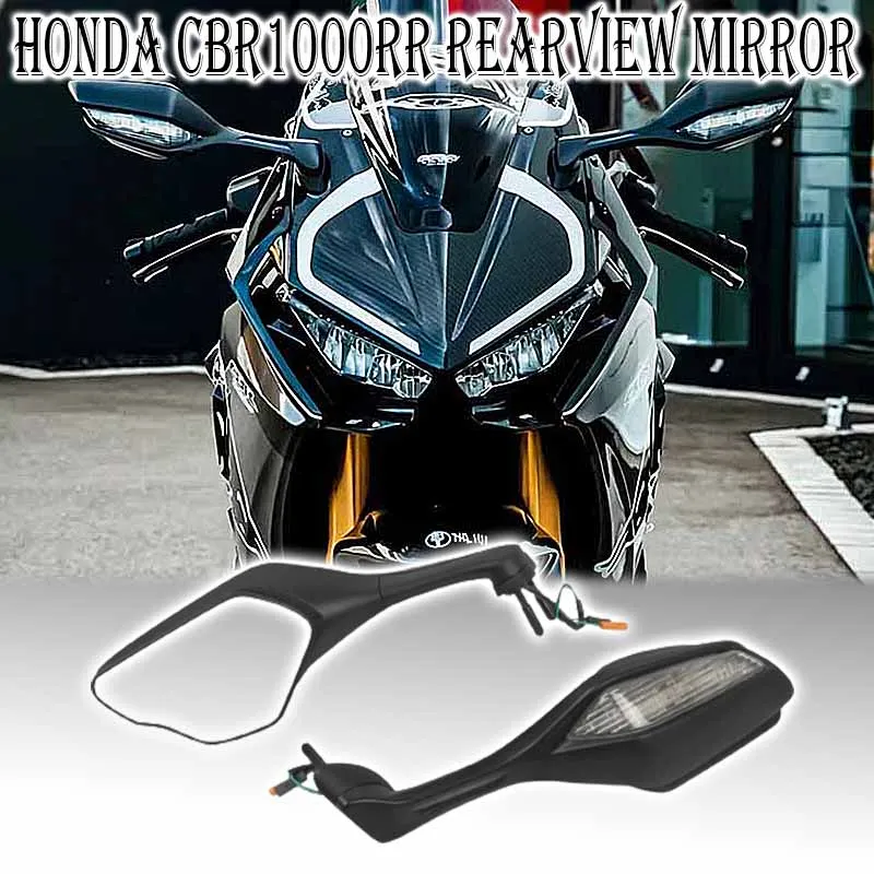 

For Honda CBR1000RR CBR 1000 RR CBR1000 RR 2017-2023 2022 2021 Motorcycle Mirror Turn Signals Light Rear View Rearview Mirrors