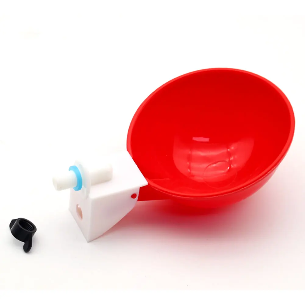 

1 Pc Automatic Chicken Drinker Bowl Duck Goose Quail Drinking Cup Chicken Feeder Plastic Poultry Red Bowls Drinkers Cups Water