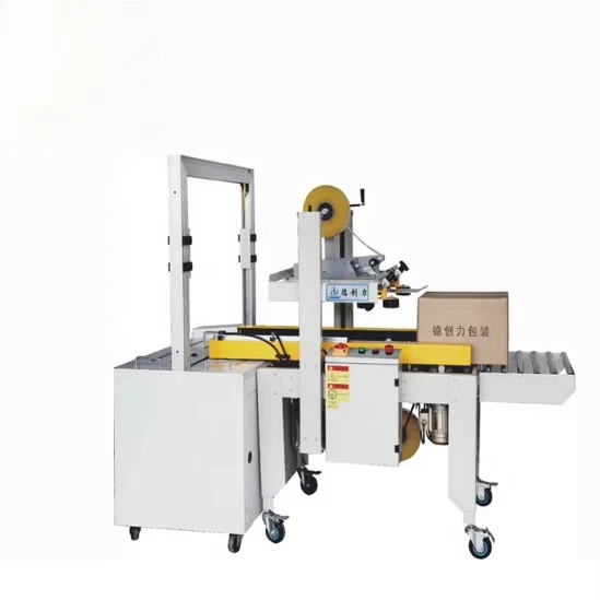 Factory Customization Carton Sealing Strapping Integrated Machine Automatic Carton Box Packaging Line Machine