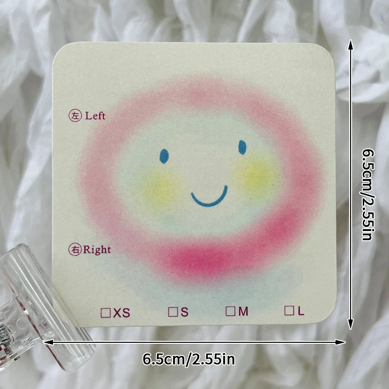 50 Uds. Tarjetas de cartón para uñas, 6,5x6,5 cm, 8x8cm, patrón de dibujos animados, exhibición de Arte de uñas, accesorios para fotos, tarjeta, puntas de uñas postizas, manicura