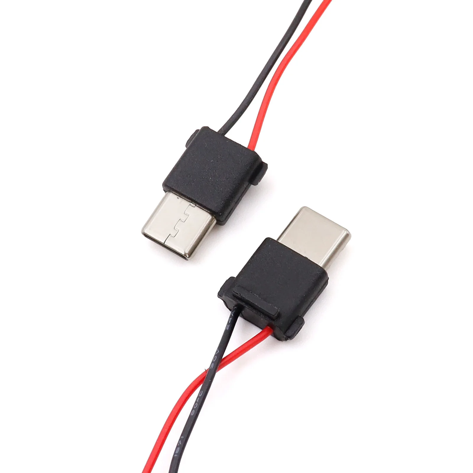 Type C and 8Pin Male Plug Connector Solder Wire Glued Waterproof Charging Data Plug Head with PCB Board for Power Bank DIY