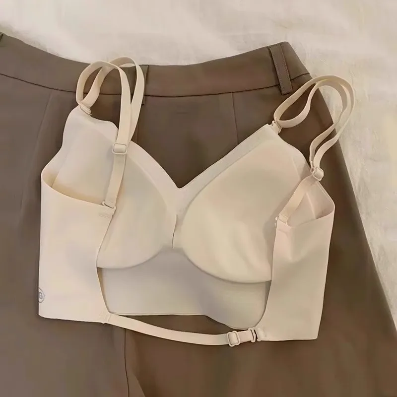 1 pezzo anello in acciaio senza schienale antitraccia senza schienale senza schienale per l'estate Meet You reggiseno intimo