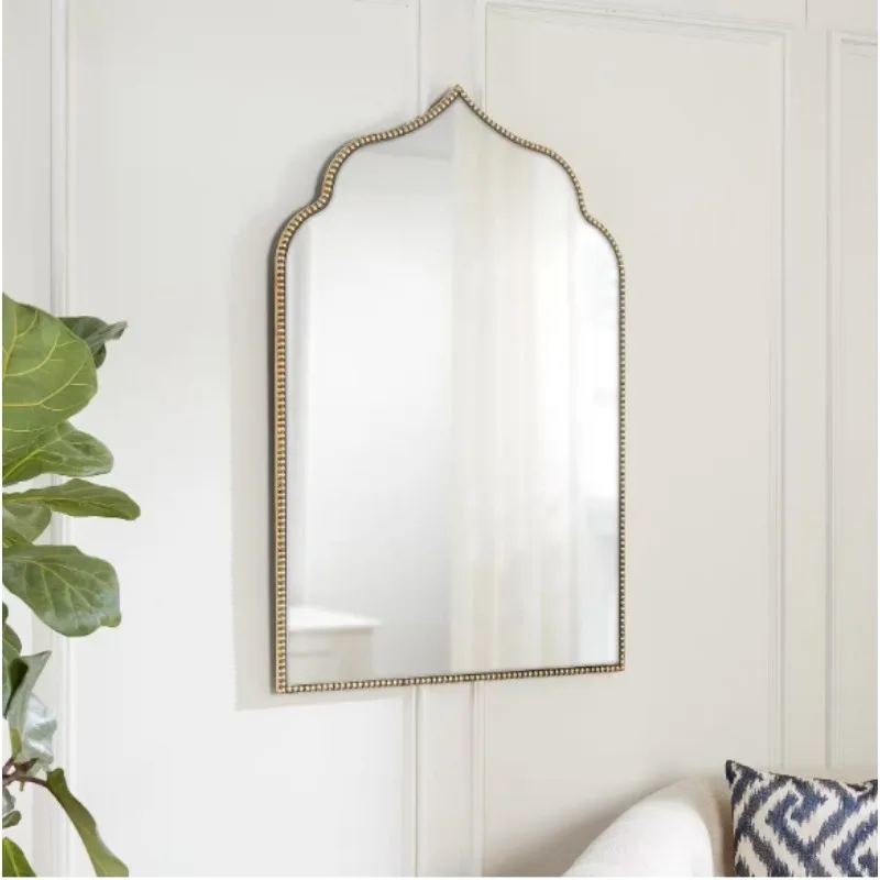 

Medium Ornate Arched Classic Accent Mirror,Classic fashion, suitable for rooms, bedrooms, bathrooms (35 in. H x 24 in. W)
