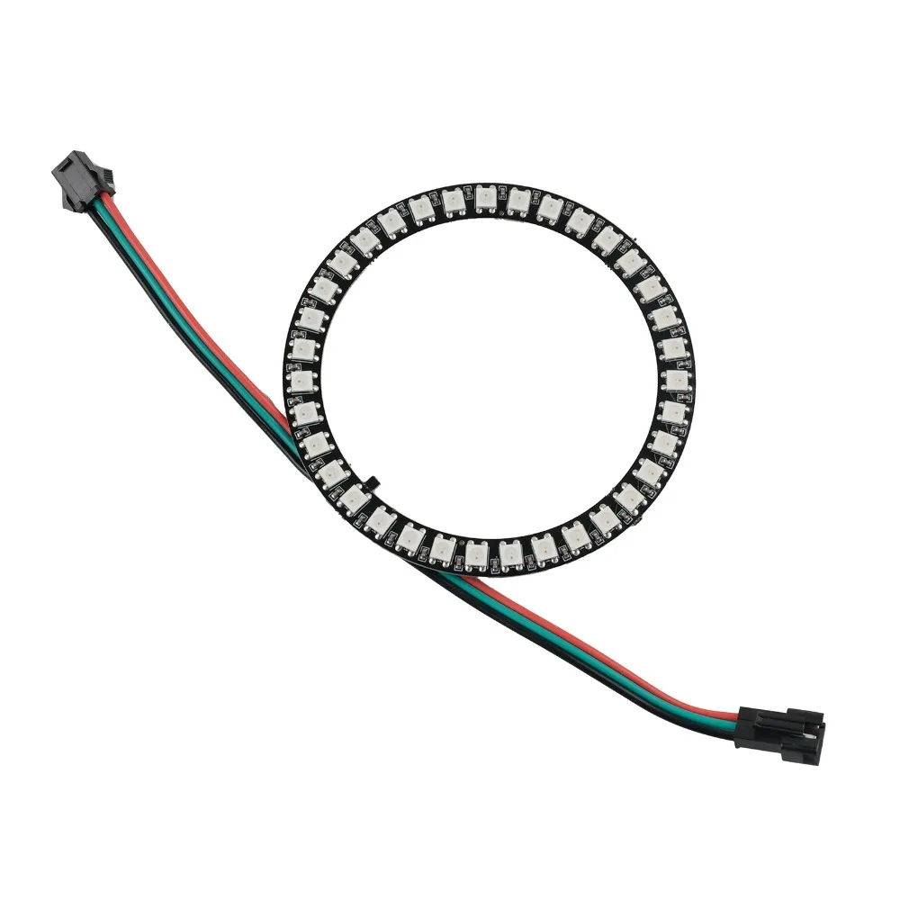 WS2812B 35LED Ring Module DC5V Addressable RGB Circle Light – Programmable for Arduino/Raspberry Pi