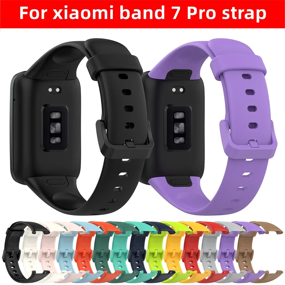 strap For latest xiaomi mi band 7 Pro Silicone Bracelet Strap For xiaomi band Mi7 pro Silicone sport wristband for Mi7 pro band