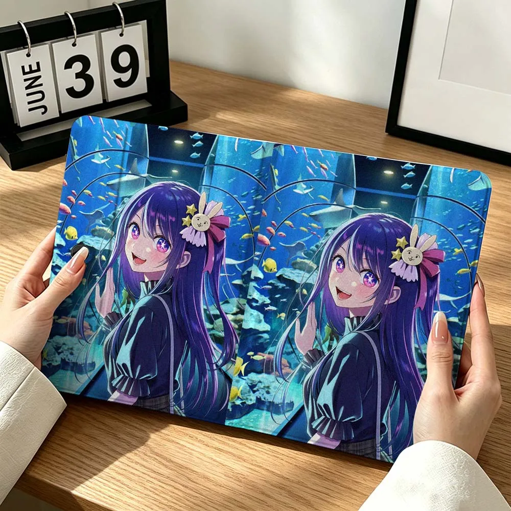 Cartoon Purple Hoshino Ai Gift For OPPO VIVO IQOO OnePlus Realme Infinix Pad Pro 13 12.1 11.61 11.4 11 inch Tablet Case