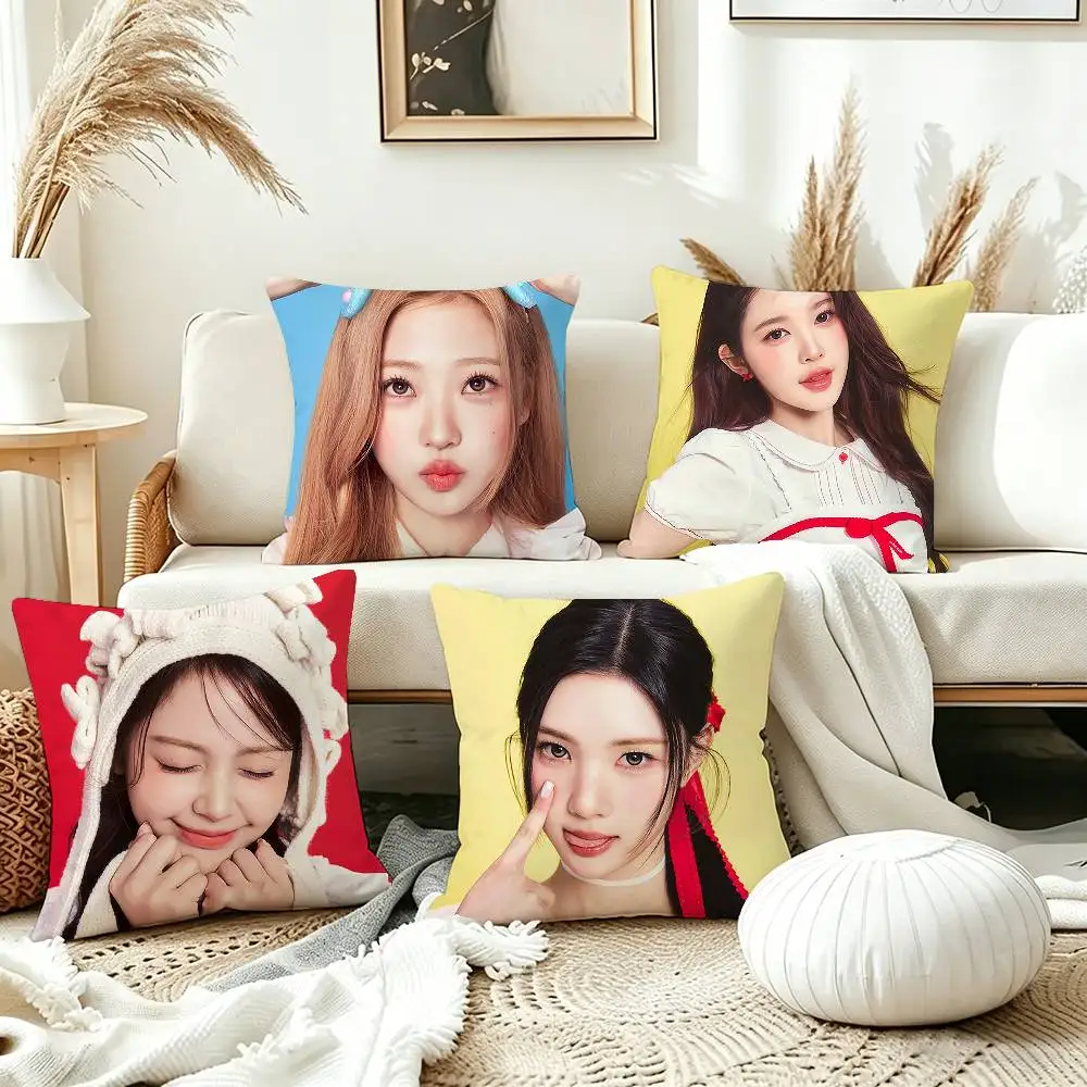 

Kpop H-Hearts2Hearts Pillow Cover Sofa Cushion Cover Home Room Decoration Children Gift
