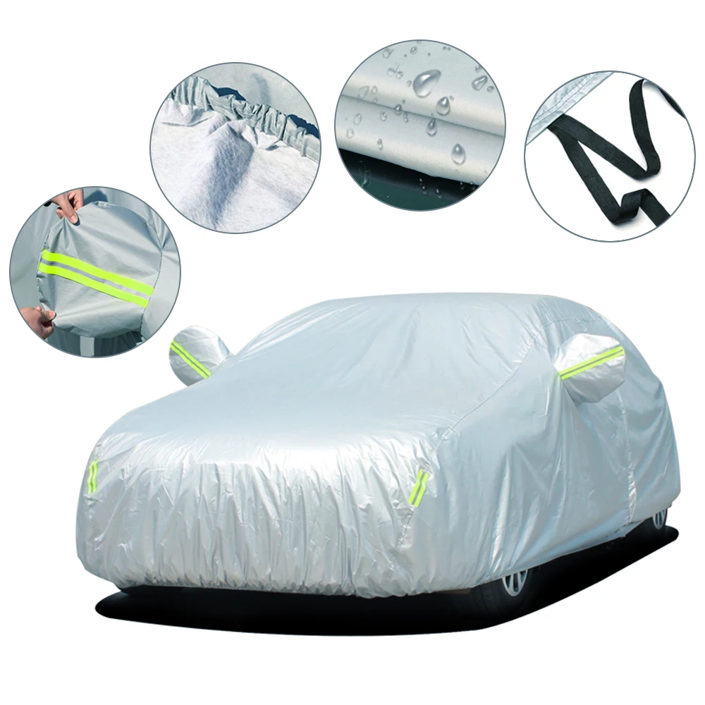 Car Cover ,scratch Resistant, Breathable Cover, Dust Cover, Suitable  for YXL  520cm*200cm*175cm Silver