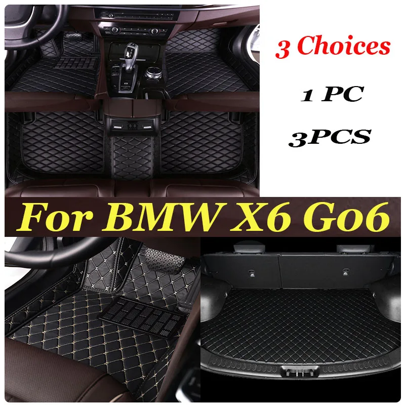 

Car Floor Mats For BMW X6 G06 2020 2021 Custom Auto Foot Pads Automobile Carpet Cover Interior Accessories