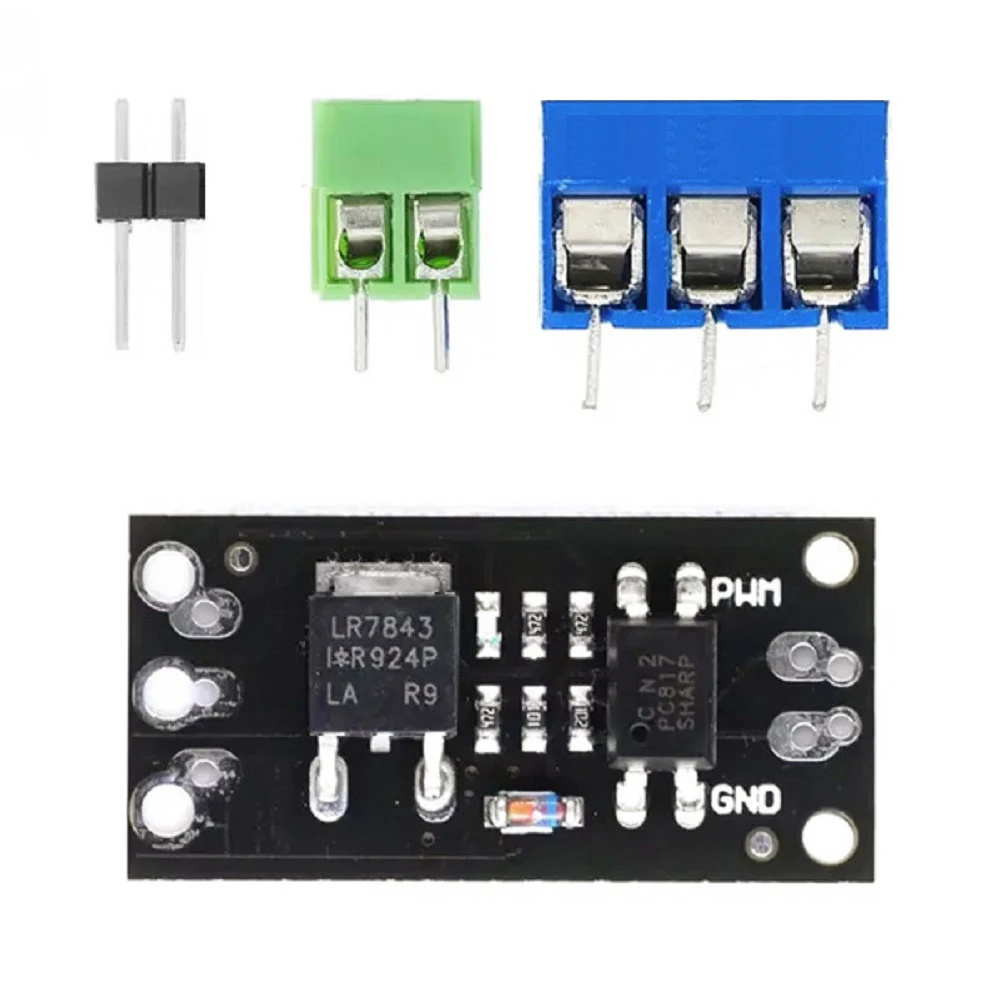 LR7843 MOSFET FET Module with Optocoupler Isolation for Microcontroller Boards Compatible 30V 161A Motor Control