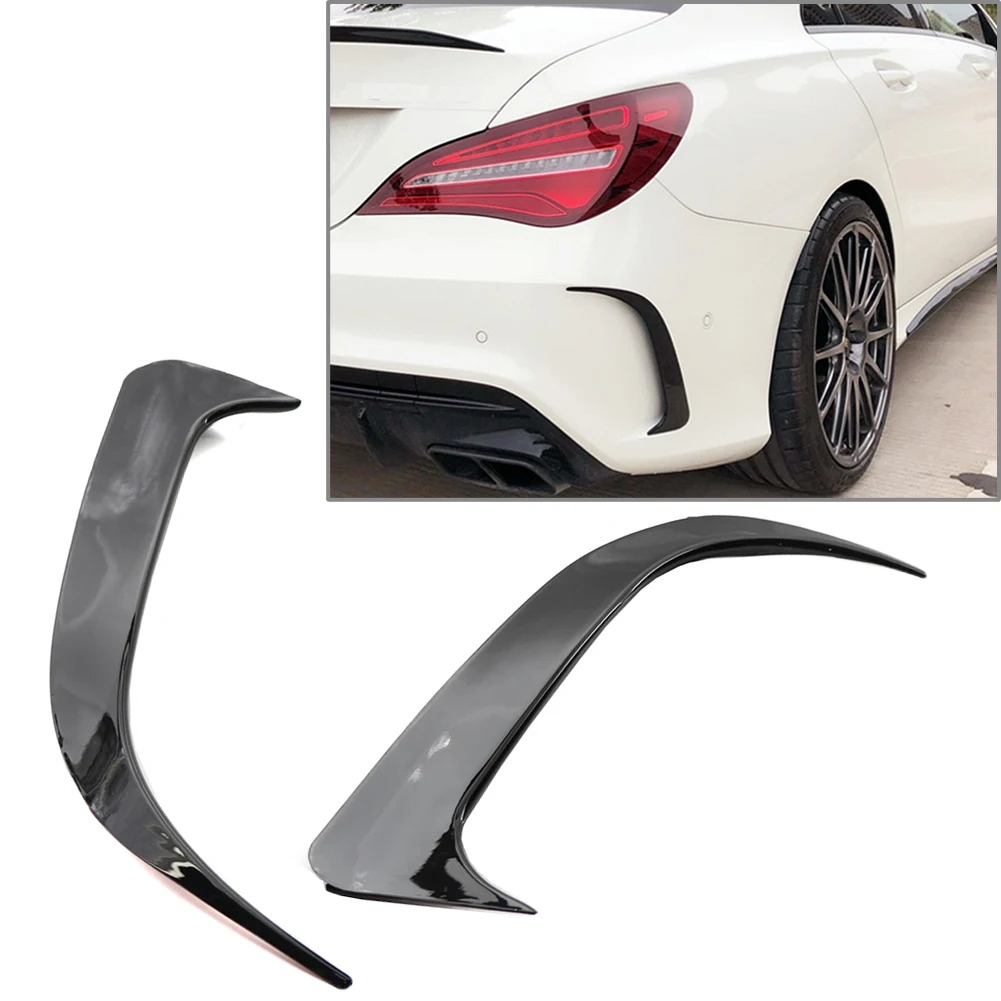 

2Pcs Car ABS Rear Bumper Side Vent Canards Air Vent Cover Trim For Mercedes-Benz W117 CLA200/220 CLA250 CLA45 AMG 2014-2018