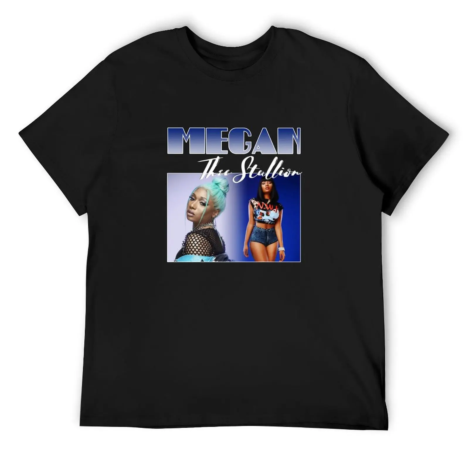 Megan Thee Stallion Retro 90's Hip Hop Vintage Tee T-Shirt anime figures plus size tops mens graphic t-shirts big and tall