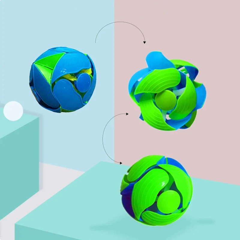 1Pcs Spaß Farbwechsel Ball Spielzeug Hand Werfen Sensorischen Dekompression Zubehör Für Kinder Erwachsene Geschenk Doppel Magische Farbe Ball spielzeug