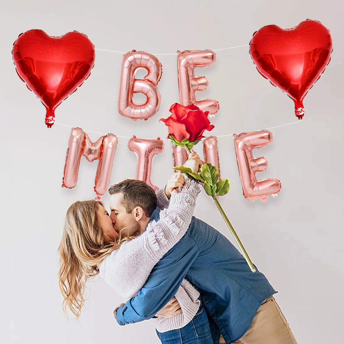 1set be mine love balloons, for Valentine's Day party, confession, proposal, wedding, anniversary, romantic Valentine's Day