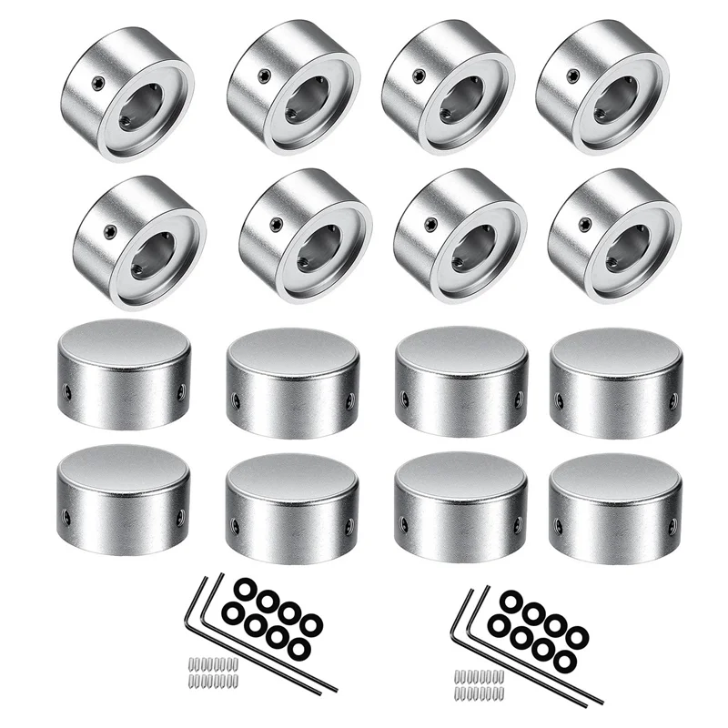 CGDS-16X Effects Pedal Footswitch Topper,Barefoot Pedal Buttons,Guitar Effect Foot Nail Cap Increase Accuracy And Comfort
