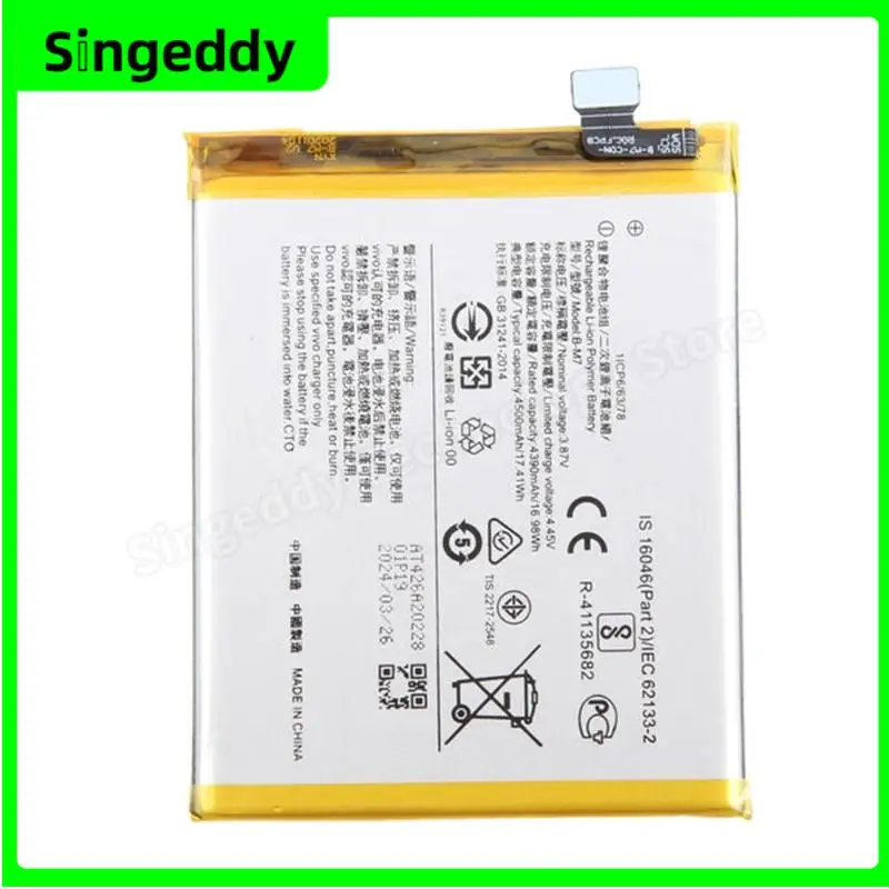 

B-M7 Battery, Mobile Phone Built-in Batteries For Vivo S6 5G, V1962A, V1962BA, Cell Phone Replacement Repair Parts