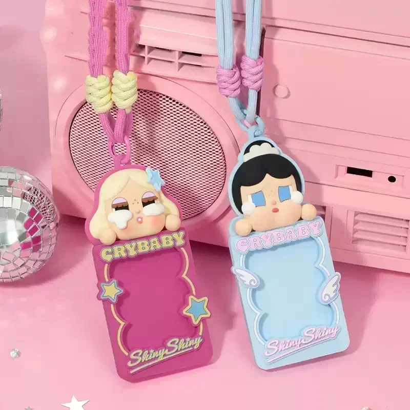 

POP MART CRYBABY «Блестящая блестящая» серия слепая коробка-милые аниме-фигурки, украшения, таинственный сюрприз, фигурки с рукавами для карт