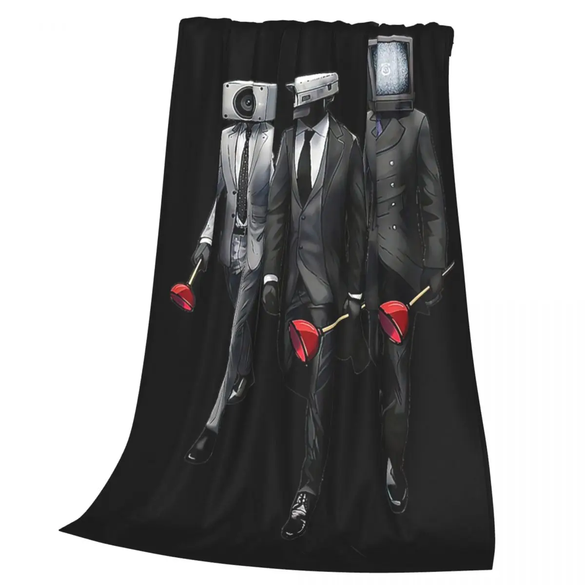 Game Titan Speakerman Skibidi Toilet Camera Titan Blankets Soft Warm Flannel Throw Blanket Bedding for Bed Picnic Travel  Couch
