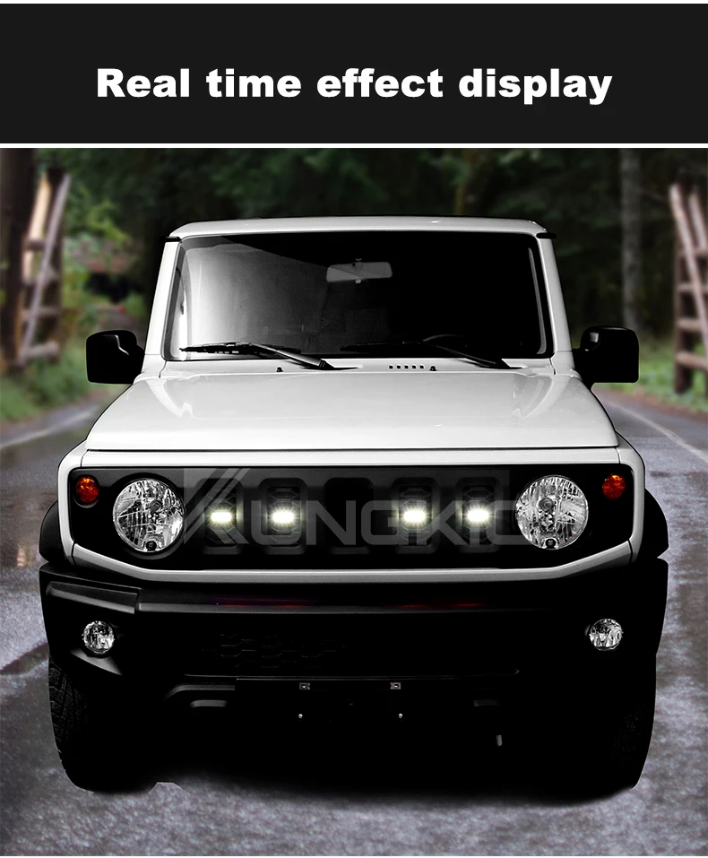 Für 2019 2020 2021 2022 2023 2024 2025 2026 Suzuki Jimny JB64 JB74 Auto LED Frontgrill-Leuchten Externe Grill-Lampen – Detail 7