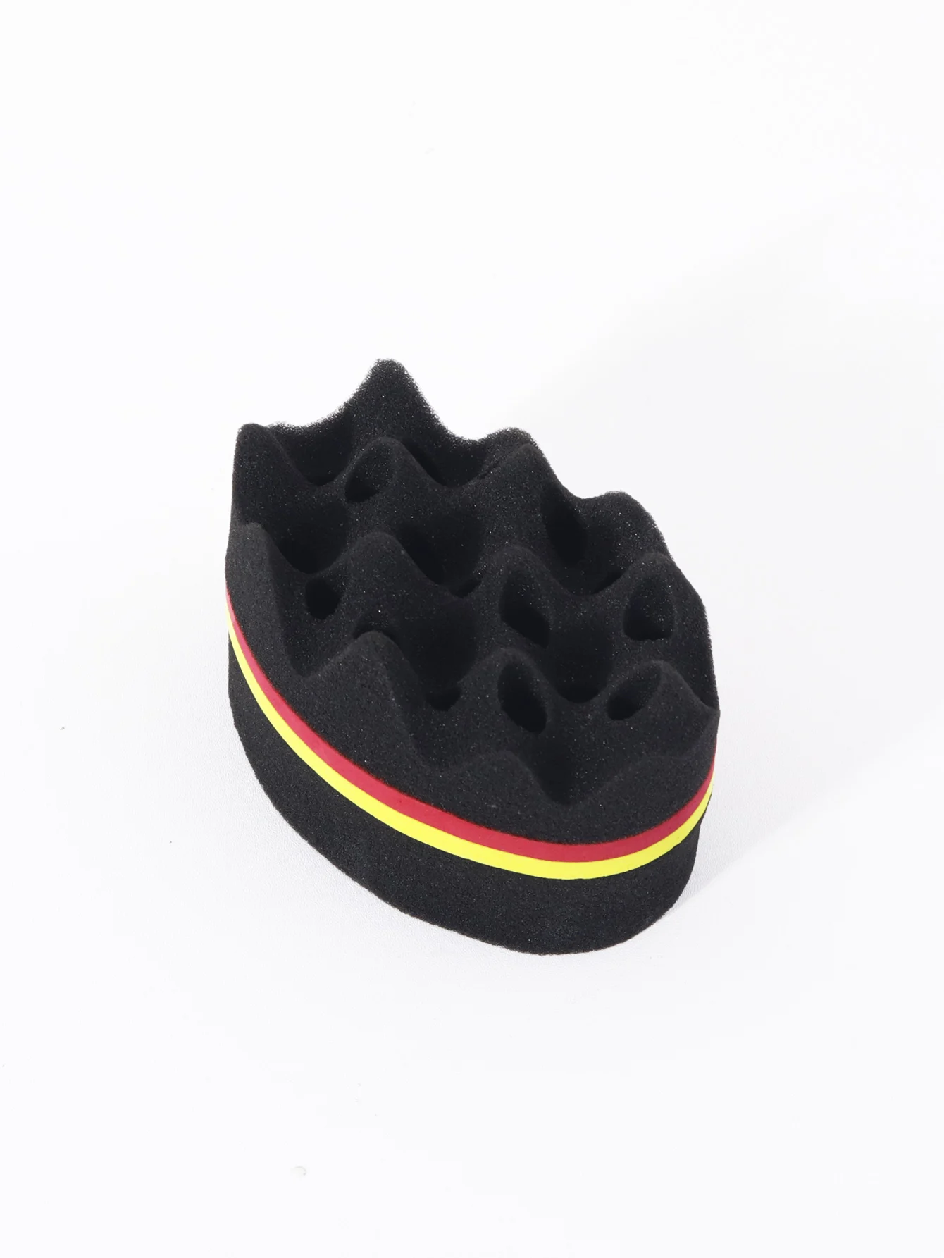 Double Sided Magic Twisted Brush Sponge, Dual-Use Perforated Sponge, Suitable for All Hair Types, Special for Real Hair Wigs