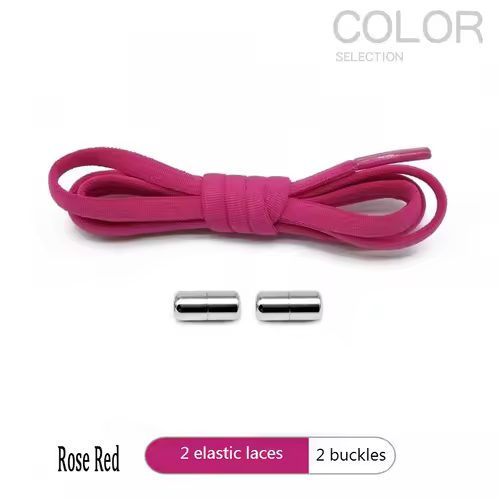 4Pcs/1Pair 100cm Elastic No Tie Shoelaces Metal Lock Shoe Laces For Kids Adult Sneakers Quick Shoelaces Semicircle Shoestrings - Image 9