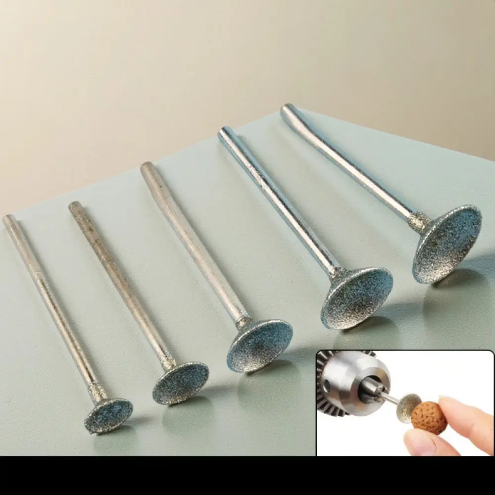 Diamond Bead Shaper Grinding Tool Concave Burr For Jade Wood Carving Polishing Rotary Drill Bit Professional Craft Supply